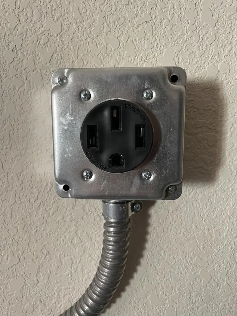NEMA 14-50 outlet installed for Smart Home Electrical in East Caln
